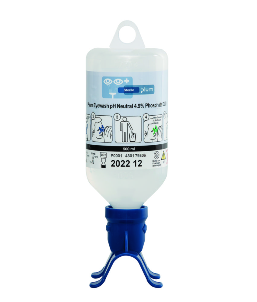 [9733817] Eye wash bottle DUO, B-Safety, pH neutral, 2 x 500 ml