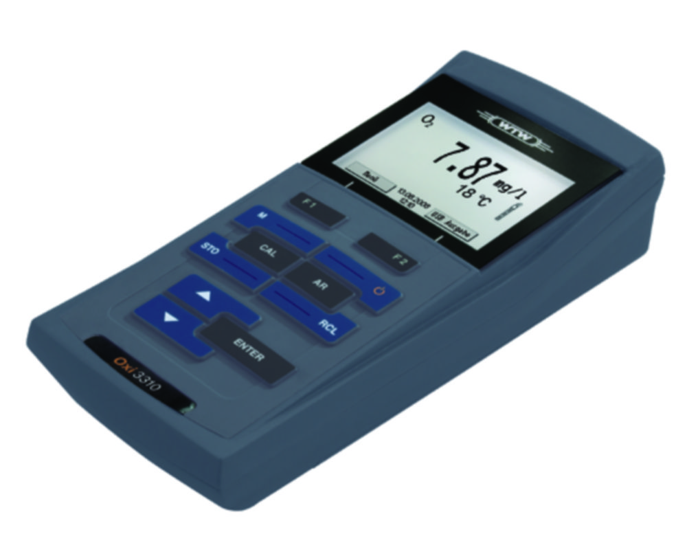 Dissolved oxygen meter, WTW ProfiLine Oxi 3310 set 1, w. case, sensor and accessories
