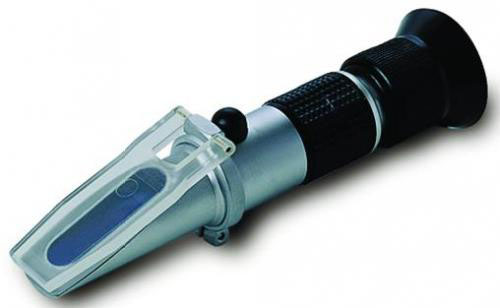 Hand-held refractometer RMM/ATC, Brix/Baumé/water