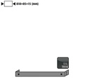 Base cover, for Asecos Q90-series width 90 cm