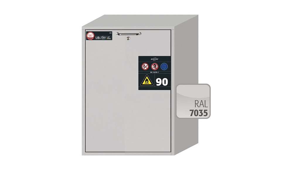 [9840720] Safety Storage Cabinet, Asecos UB-S-90, width 59 cm, 2 drawers