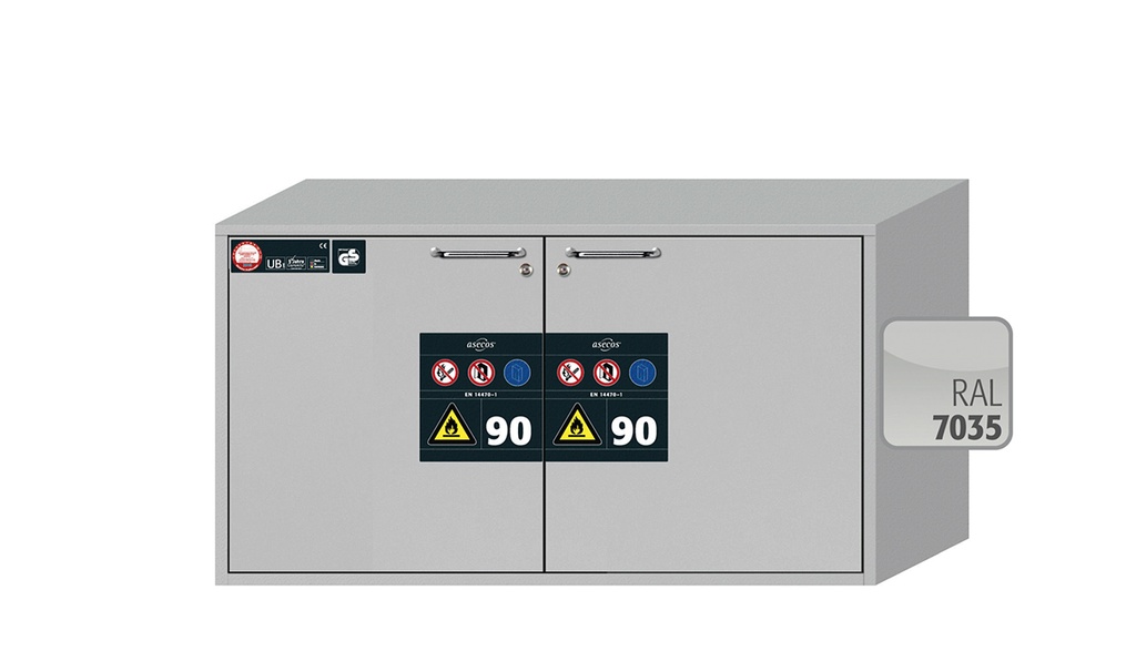 [9840724] Safety Storage Cabinet, Asecos UB-S-90, width 110 cm, 2 drawers