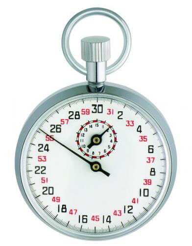 [9851021] Mechanical-stopwatch 50 mm dia . 13 jewels, chrome