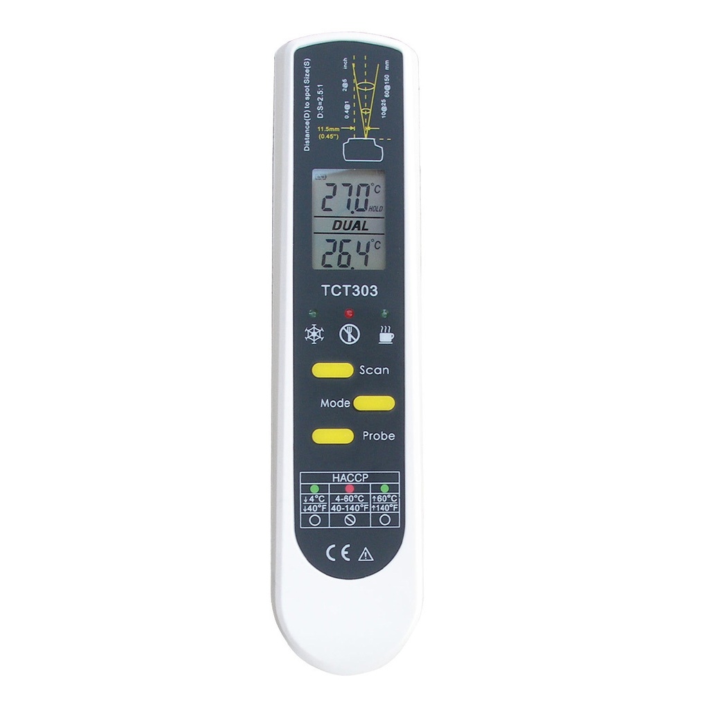 [9851023] Infrared thermometer, Dualtem p Pro, with penetra