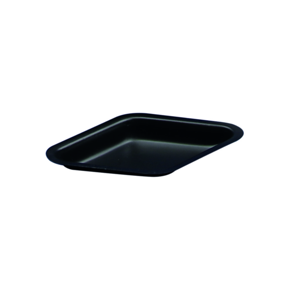 Weighing boats, LLG, diamond, 55x35x6 mm, black, antistatic, 5 ml