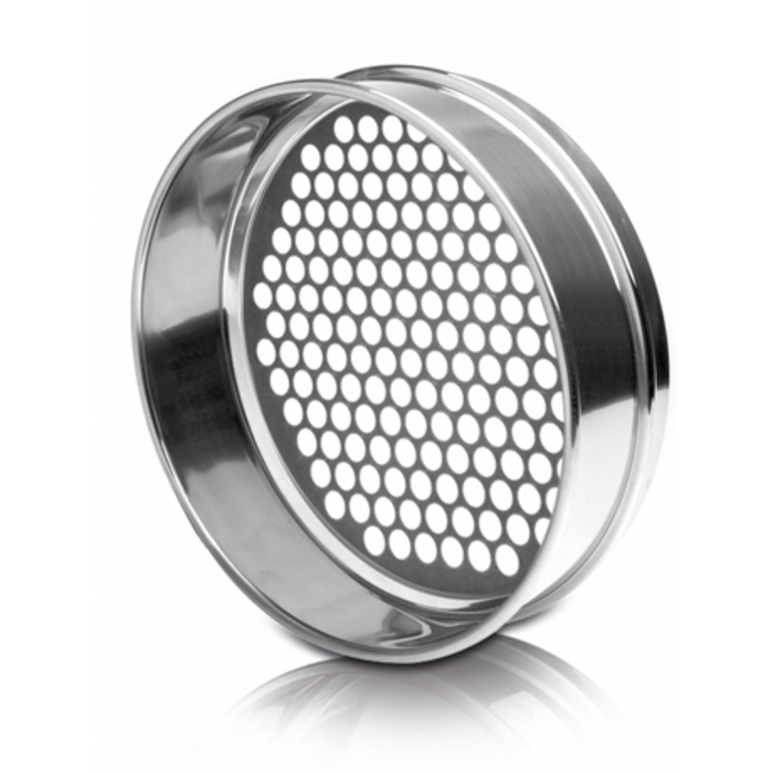 Analytical sieve, Endecotts, stainless, Ø400 x 65 mm, round hols: 31,5 mm