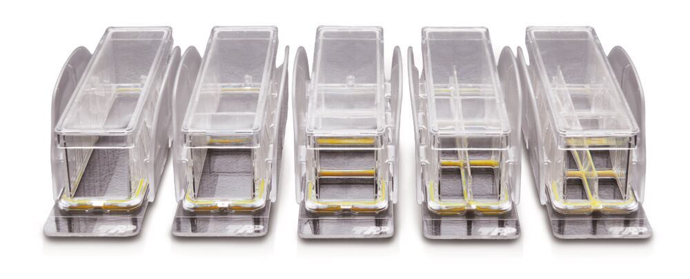 COP microscope slide, TPP Slidemax 8-well x 0,94 cm², 5 ea
