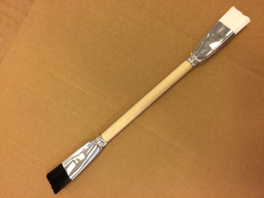 [2375400] Sieve brush double ended nylon