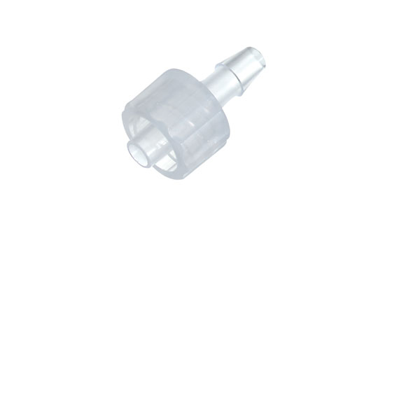 [2445505-19] Male luer w/lock ring x 1/4" hose barb, nylon, 25/