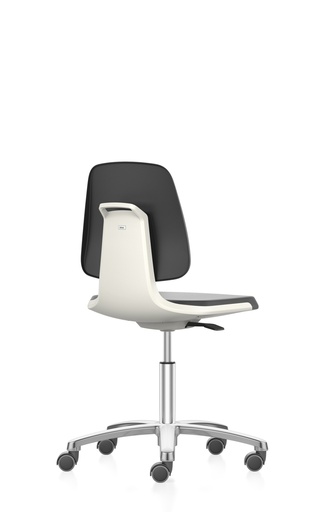 Labsit, Leatherette, weels, white, 450-650 mm